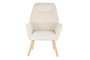 DKD Home Decor Butaca Scandi Crema Natural 75 x 96 x 65 cm