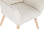 DKD Home Decor Butaca Scandi Crema Natural 75 x 96 x 65 cm