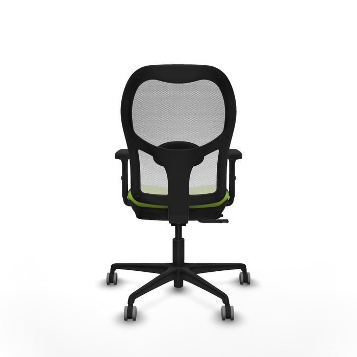 PIQUERAS Y CRESPO Silla de oficina Jorquera Pistacho/Blanco con mecanismo Sincro/Traslack