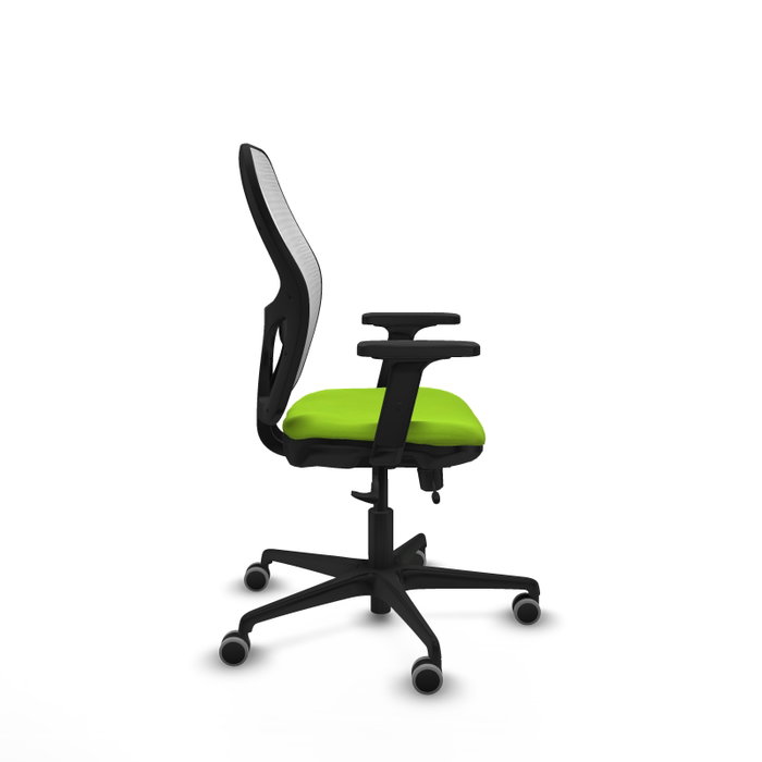 PIQUERAS Y CRESPO Silla de oficina Jorquera Pistacho/Blanco con mecanismo Sincro/Traslack