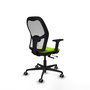 PIQUERAS Y CRESPO Silla de oficina Jorquera Pistacho/Blanco con mecanismo Sincro/Traslack