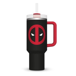 Pyramid Vaso Termo Deadpool Marvel 1,2l Acero Inoxidable Con Tapa Pajita Y Asa