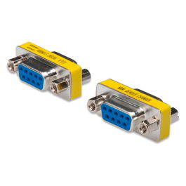 Digitus Mini Gender-Changer / 9-pin D-Sub9 F/F Adaptador Amarillo