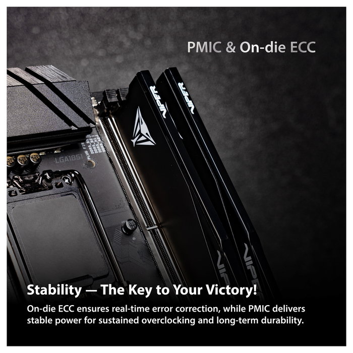 Patriot Viper Elite 5 Ultra RGB VEUR532G6028K - Kit Memoria RAM 32GB (2x16GB) DDR5 6000MT/s CL28 - XMP 3.0 & AMD EXPO