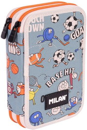 MILAN DISEÑO Plumier 2 Pisos Serie Especial Sports con Contenido Verde
