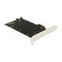 DeLOCK PCI Express x1 Karte para 2 x SATA HDD / SSD, PCIe 2.0, Interno, Negro