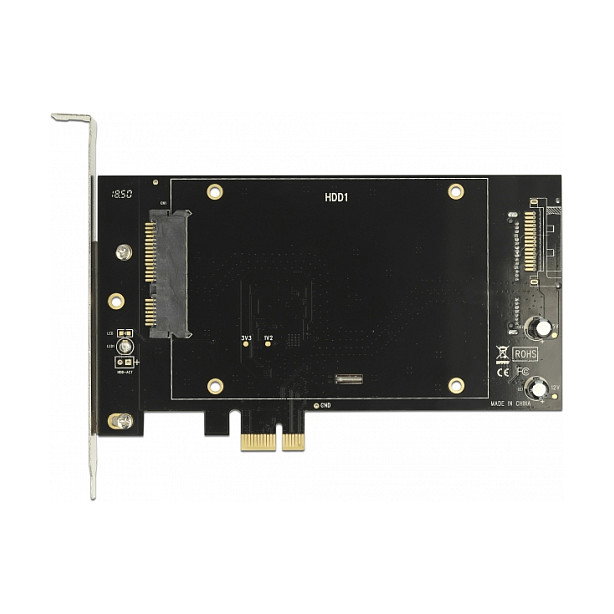 DeLOCK PCI Express x1 Karte para 2 x SATA HDD / SSD, PCIe 2.0, Interno, Negro DeLOCK PCI Express x1 Karte para 2 x SATA HDD / SSD, PCIe 2.0, Interno, Negro