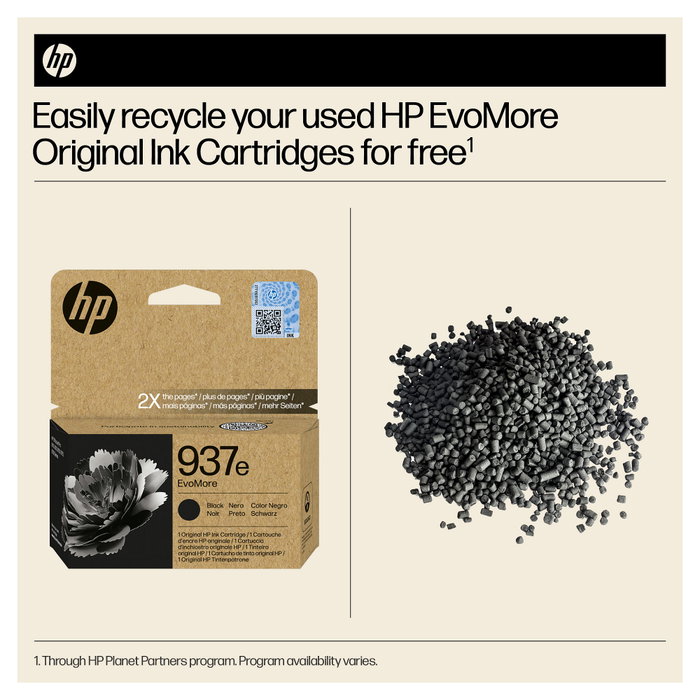 HP Cartucho de tinta original 938 EvoMore Black HP Cartucho de tinta original 938 EvoMore Black