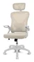 Drift DRAIR35 Silla Gaming Ergonómica con Respaldo de Malla, Reclinable 90-120°, Reposabrazos, Blanco y Beige, para Videojuegos y Oficina, Soporta 120 kg