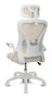 Drift DRAIR35 Silla Gaming Ergonómica con Respaldo de Malla, Reclinable 90-120°, Reposabrazos, Blanco y Beige, para Videojuegos y Oficina, Soporta 120 kg