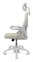 Drift DRAIR35 Silla Gaming Ergonómica con Respaldo de Malla, Reclinable 90-120°, Reposabrazos, Blanco y Beige, para Videojuegos y Oficina, Soporta 120 kg