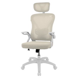 Drift DRAIR35 Silla Gaming Ergonómica Blanca Beige con Reposabrazos Abatibles y Respaldo Reclinable