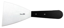 TALOX Espátula de cocina de acero inoxidable de 90 mm con mango Wenge