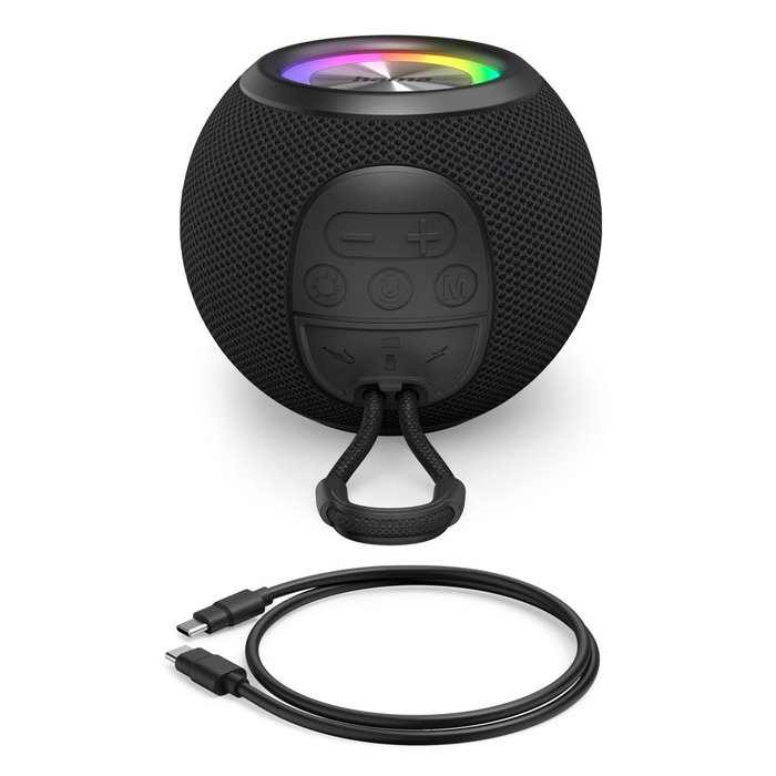 Hama Altavoz Ball Shape Mono Negro