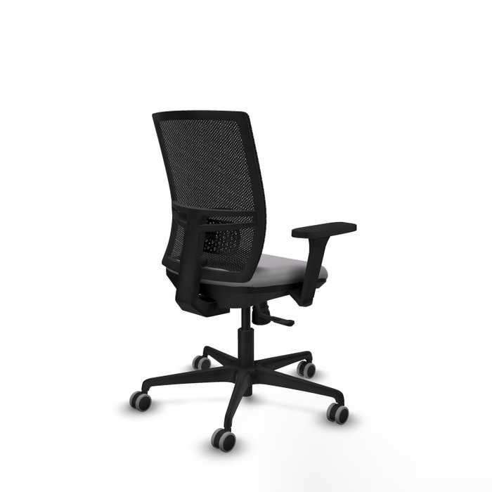 PIQUERAS Y CRESPO Silla de oficina Yunquera con Mecanismo Sincro, Gris y Negro