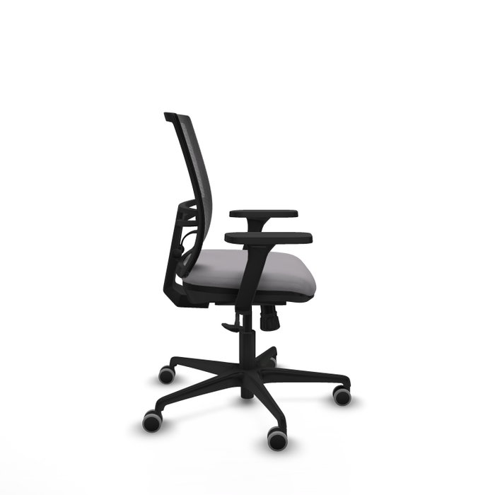 PIQUERAS Y CRESPO Silla de oficina Yunquera con Mecanismo Sincro, Gris y Negro