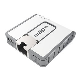 MikroTik mAP lite Router Inalámbrico de Viaje 802.11 b/g/n 2.4 GHz Punto de Acceso Compacto con RouterOS para Extender Conexión Ethernet y Wi-Fi
