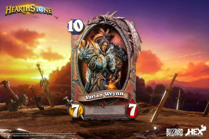 HEX Collectibles Estatua 3D Art Frame Varian Wrynn HEX Collectibles Estatua 3D Art Frame Varian Wrynn