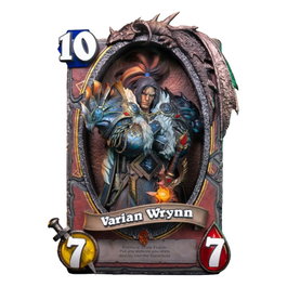 HEX Collectibles Estatua 3D Art Frame Varian Wrynn