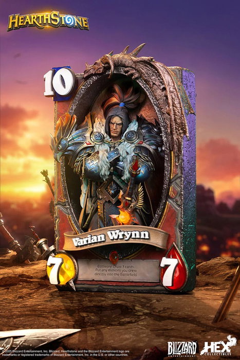 HEX Collectibles Estatua 3D Art Frame Varian Wrynn HEX Collectibles Estatua 3D Art Frame Varian Wrynn