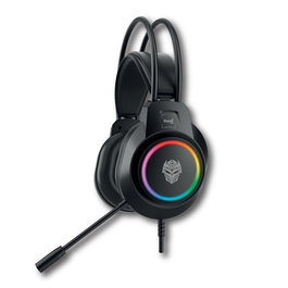 SAMI Auriculares GAMER 2 con LED Multicolor y Microfono para Llamadas, Color Negro