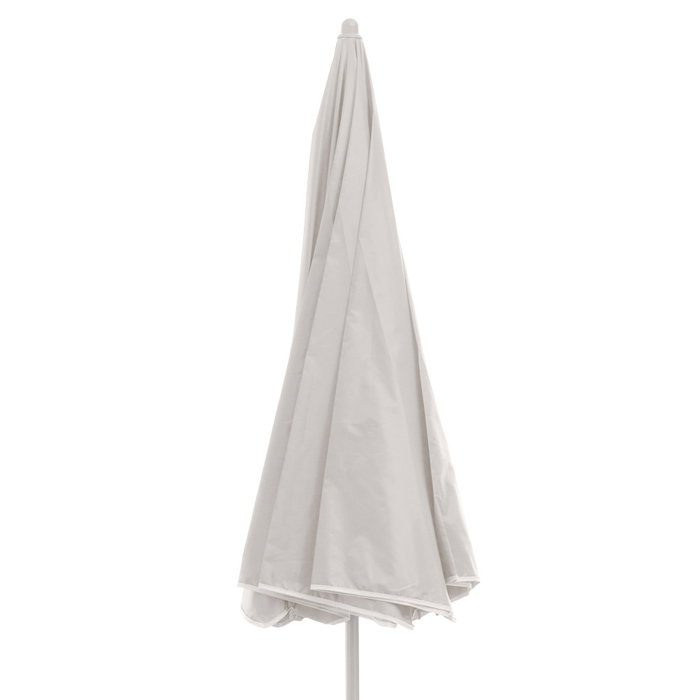 Outfit Sombrilla de Playa Gris Claro, Diámetro 180 cm, Protección UV 50, Poliéster 190T, Tubo de Metal Estable