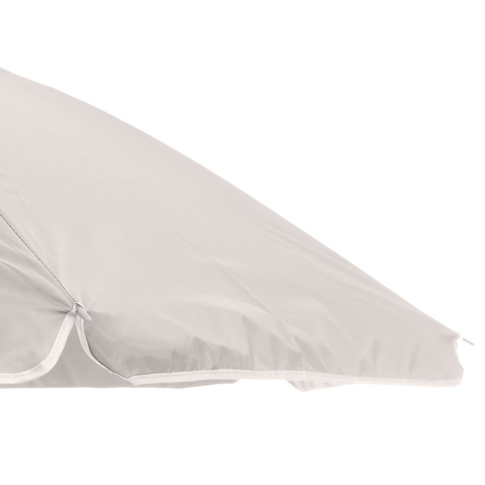 Outfit Sombrilla de Playa Gris Claro, Diámetro 180 cm, Protección UV 50, Poliéster 190T, Tubo de Metal Estable