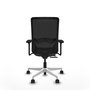 PIQUERAS Y CRESPO Silla de oficina Zulema Gris oscuro y Negro