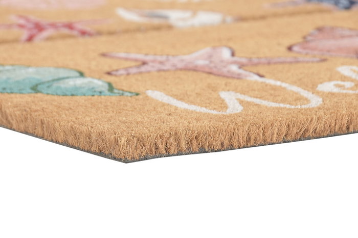 DKD Home Decor Felpudo Mediterraneo Multicolor 40 x 60 cm (6 Unidades) Fibra Coco Goma