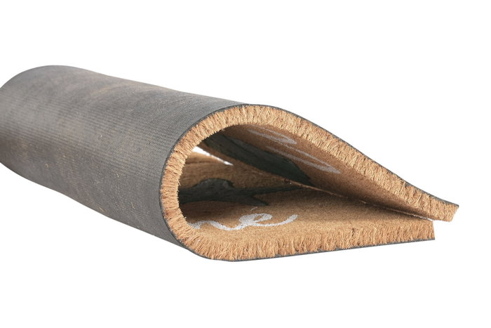 DKD Home Decor Felpudo Mediterraneo Multicolor 40 x 60 cm (6 Unidades) Fibra Coco Goma