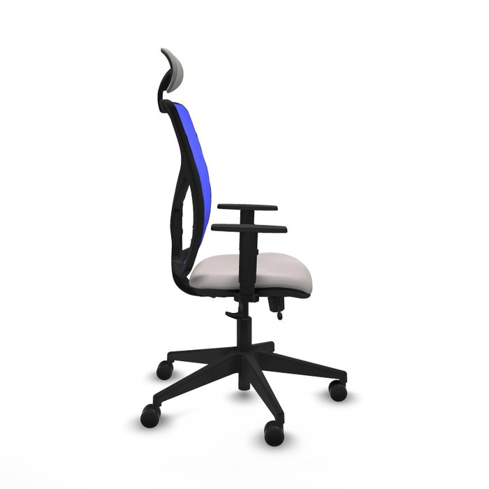 PIQUERAS Y CRESPO Silla de oficina Motilla con mecanismo Sincro/Traslack Azul y Blanco PIQUERAS Y CRESPO Silla de oficina Motilla con mecanismo Sincro/Traslack Azul y Blanco
