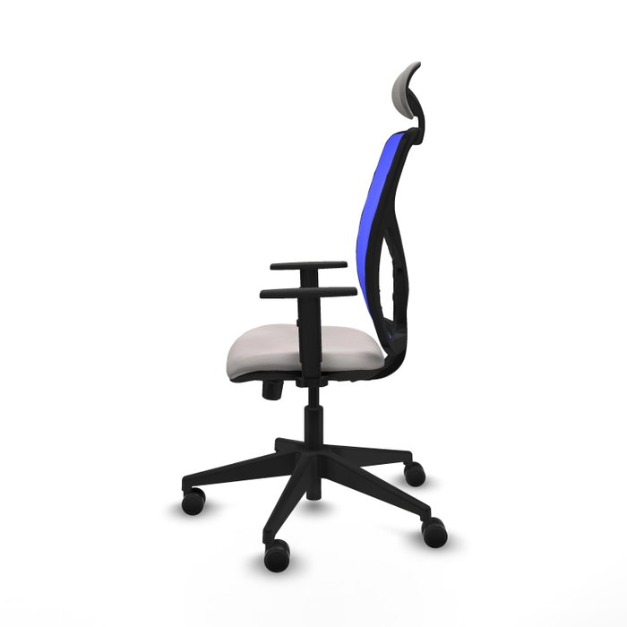 PIQUERAS Y CRESPO Silla de oficina Motilla con mecanismo Sincro/Traslack Azul y Blanco PIQUERAS Y CRESPO Silla de oficina Motilla con mecanismo Sincro/Traslack Azul y Blanco