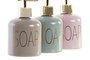 DKD Home Decor Dosificador de Cristal y ABS 450ml Surtido de 3 Colores