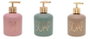 DKD Home Decor Dosificador de Cristal y ABS 450ml Surtido de 3 Colores