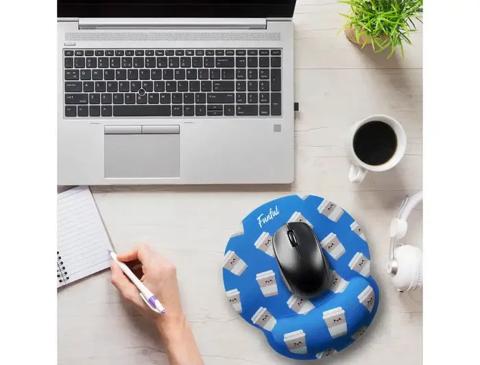 Wondee Alfombrilla de ratón ergonómica de gel funful, antideslizante, 250x230 mm