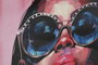 DKD Home Decor Cuadro Lienzo Chica Gafas, Rosa, 50x3x70 cm (Pack de 2)