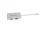 Approx appC37 - Adaptador DisplayPort a VGA + HDMI + DVI 3 en 1, Blanco, Resolución 4K 4096x2160@30Hz, para MacBook Pro/Air, Monitores, Proyectores