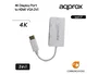 Approx Adaptador DisplayPort a HDMI/VGA/DVI 4K Blanco APPC37