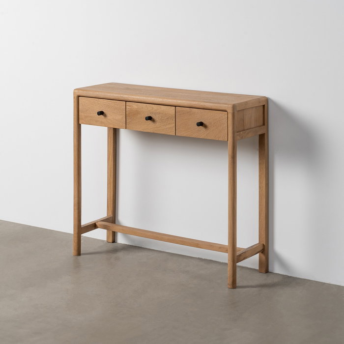 Ixia Consola Macarella de Madera de Mango Natural 90 x 30 x 80 cm