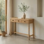 Ixia Consola Macarella de Madera de Mango Natural 90 x 30 x 80 cm