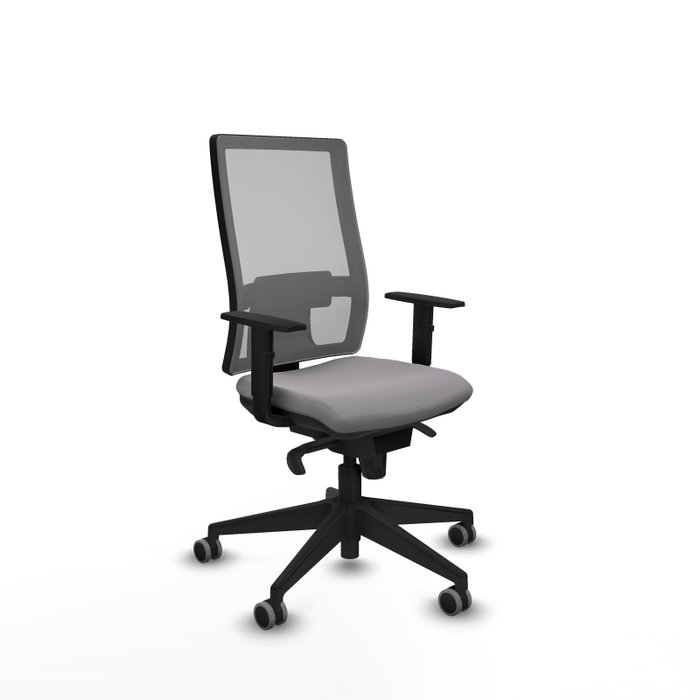 PIQUERAS Y CRESPO Silla de oficina Horna con mecanismo Sincro, Similpiel Gris PIQUERAS Y CRESPO Silla de oficina Horna con mecanismo Sincro, Similpiel Gris