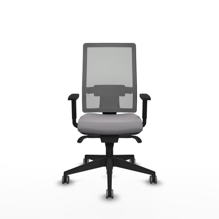PIQUERAS Y CRESPO Silla de oficina Horna con mecanismo Sincro, Similpiel Gris PIQUERAS Y CRESPO Silla de oficina Horna con mecanismo Sincro, Similpiel Gris