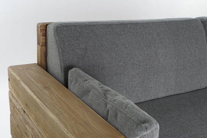 DKD Home Decor Sofá Alpino Gris Natural 224 x 95 x 82 cm DKD Home Decor Sofá Alpino Gris Natural 224 x 95 x 82 cm
