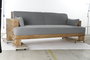 DKD Home Decor Sofá Alpino Gris Natural 224 x 95 x 82 cm