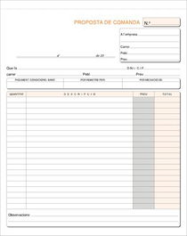 Talonario Catalan Pedidos Holandesa Loan (Set de 10)