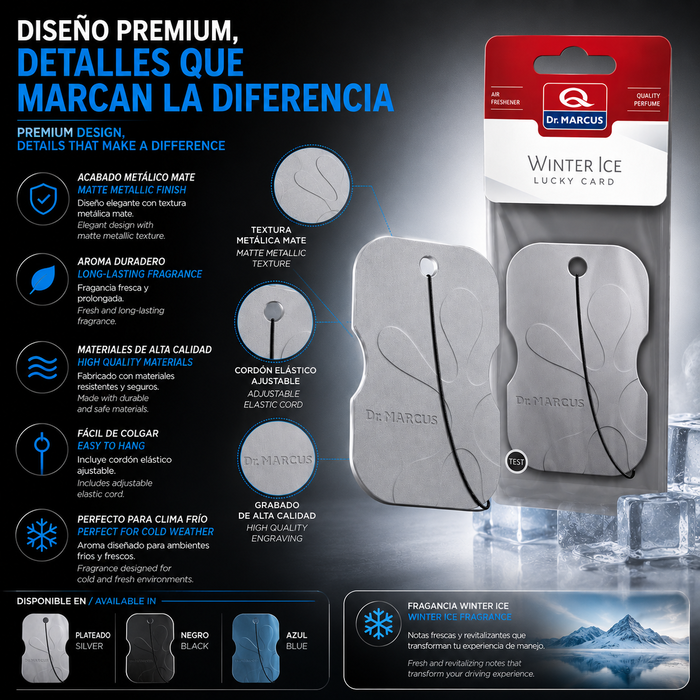 Drmarcus Lucky Card Winter Ice Ambientador Drmarcus Lucky Card Winter Ice Ambientador