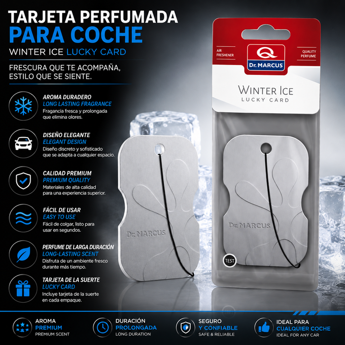 Drmarcus Lucky Card Winter Ice Ambientador Drmarcus Lucky Card Winter Ice Ambientador
