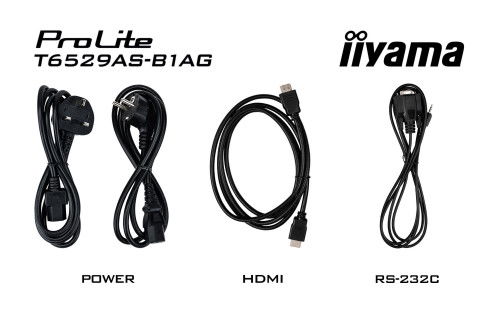 Iiyama T6529AS-B1AG Monitor Táctil 65" 4K Android 24/7 Uso Continuo