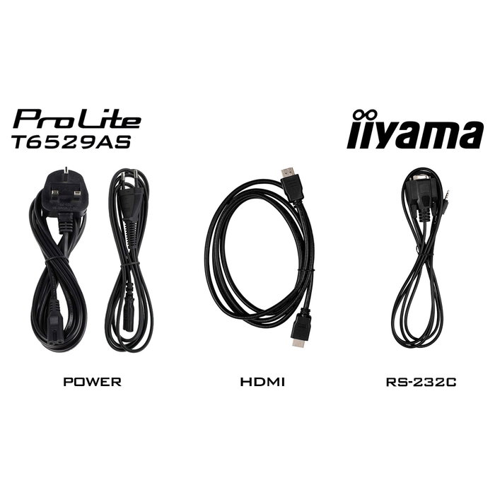 iiyama T6529AS-B1AG Pantalla Táctil de 65'' 4K Ultra HD iiyama T6529AS-B1AG Pantalla Táctil de 65'' 4K Ultra HD