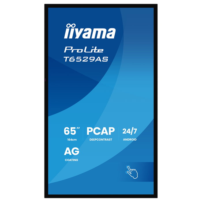 iiyama T6529AS-B1AG Pantalla Táctil de 65'' 4K Ultra HD iiyama T6529AS-B1AG Pantalla Táctil de 65'' 4K Ultra HD
